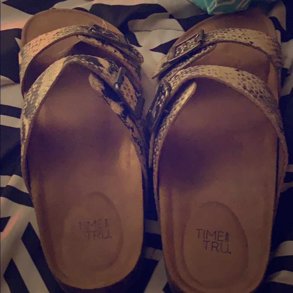 Snakeskin sandals